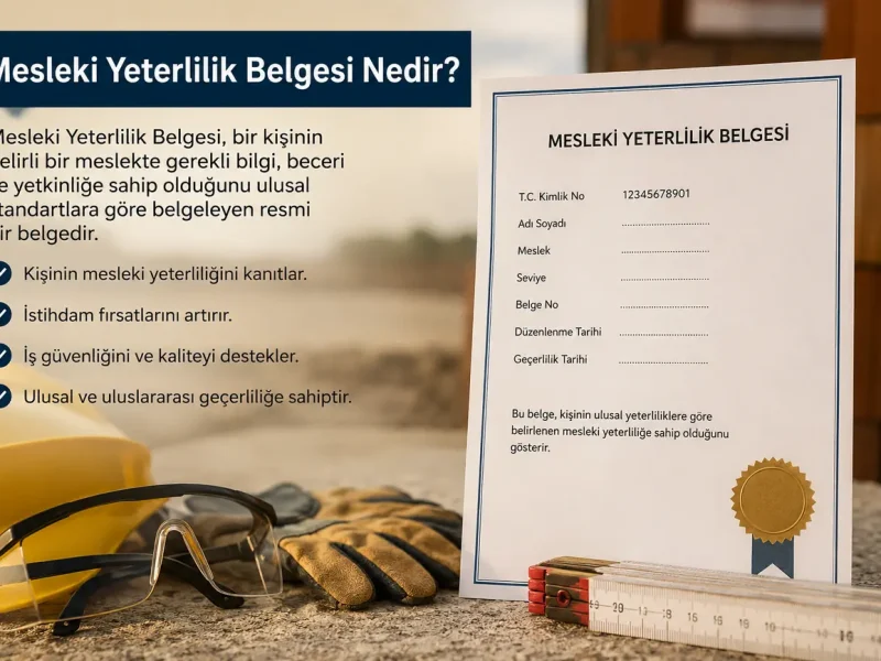 mesleki yeterlilik belgesi nedir